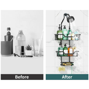 Adjustable <strong>Shower</strong> <strong>Storage</strong> Rack Shelves Caddy Hanging Shelf Bathroom Organizer Shampoo Bottle and Soap Holders for <strong>Showers</strong> - Product Image 5
