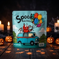 Sachets personnalisés refermables pour échantillons de snacks, 5x8, 8x12, en Mylar, imprimés sur mesure, petits emballages alimentaires