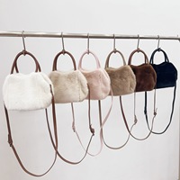 Nouveau sac à main en peluche tendance, mode simple, fourrure classique, sac à bandoulière décontracté haut de gamme pour femmes, sac à bandoulière personnalisé