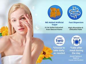 Gomitas de Luteína de Marca Privada ODM/OEM con Suplemento de Vitamina C para el Cuidado de la Salud Ocular, 2 Gomitas por Porción - Product Image 6