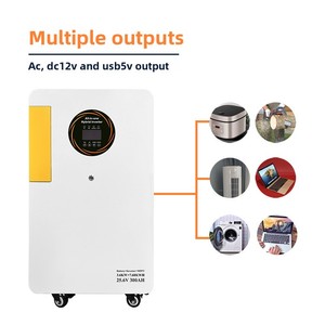 Source Factory Hybrid Photovoltaic Power <b>Generation</b> System Mobile Built-in Lithium Ion Battery <b>Solar</b> Home Energy AL-7.68KW, AL-1 - Product Image 4