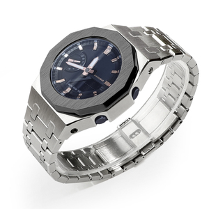 Nouveauté, bracelet de montre <span class=keywords><strong>GMA</strong></span>-<span class=keywords><strong>S2100</strong></span>, lunette dodécagonale, boîtier métallique avec bracelet en acier inoxydable doré, remplacement de qualité supérieure pour boîtier existant - Product Image 4