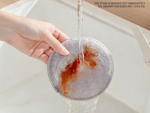 Éponges à récurer en microfibre double face améliorées Éponges à récurer les casseroles <span class=keywords><strong>de</strong></span> cuisine tout usage en <span class=keywords><strong>bambou</strong></span> anti-rayures pour les casseroles - Product Image 4