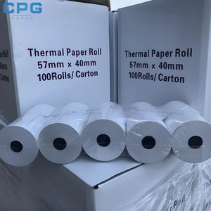 Rouleau d'étiquettes thermiques à forte adhérence pour imprimante portable, papier de reçu sans BPA 57x40 55 g/m² pour les commerces à emporter – Approvisionnement direct usine - Product Image 2