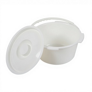 Inodoro portátil Pp con tapa Lqx 130002, redondo, blanco, 28,7 cm de diámetro, para personas mayores y usuarios con discapacidad - Product Image 4