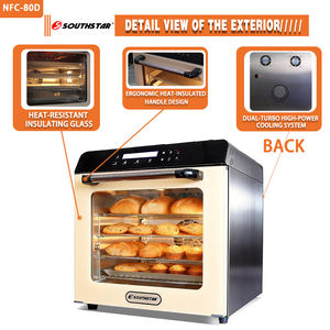 <span class=keywords><strong>Four</strong></span> à convection électrique portable Southstar à 4 plateaux, contrôle numérique, 220V, cuisson à température précise, usage commercial, faible consommation d'énergie - Product Image 3