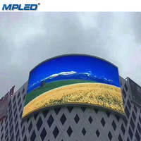 Écran d'affichage LED MPLED RGB SMD 1921 P5 pour panneau publicitaire extérieur, écran électronique, prix, support vertical sur poteau