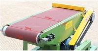 Machine à bandes abrasives pour le travail du bois à double usage, plate et simple, sans arbre, polisseuse plate pour le travail du bois