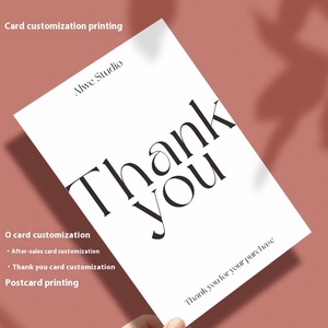 Tarjeta de registro postventa personalizable, diseño de agradecimiento <span class=keywords><strong>simple</strong></span>, Código Bidimensional para comercio electrónico en vivo, impresión en papel pequeño - Product Image 5