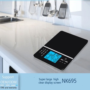 Balance numérique pour aliments avec calculateur nutritionnel, écran LCD, 5 kg, balance de cuisine, calcul des calories - Product Image 4