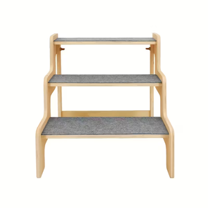 Escaleras para Perros de Tres Niveles Personalizadas, Escalera Antideslizante, Rampa para Perros y Gatos para Acceder a Camas y Sofás, Escaleras de Madera para Perros - Product Image 1
