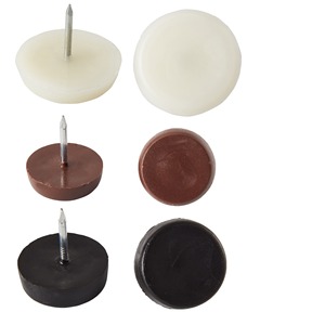 Pieds de meubles en plastique, pieds rehausseurs, noirs, blancs, avec clous en caoutchouc, plats, antidérapants, style moderne et simple - Product Image 3