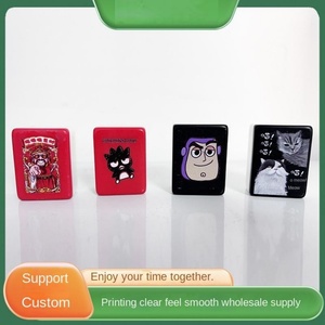 Juego de Fichas de Mahjong Americanas de Acrílico 160P con Estampado Personalizado de Moda, con Bolsa, Fichas de Mahjong con Grabado Transparente, Regalos de Mahjong - Product Image 3