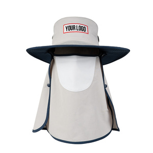 Sombrero de Sol Personalizado de Ala Ancha con Solapa Extraíble para el Cuello, Bordado 3D, Protección UV, Sarga de Algodón Transpirable para Verano y Actividades al Aire Libre - Product Image 2
