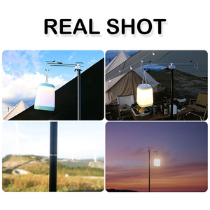 Gấp nhôm hợp kim đèn cực có thể điều chỉnh đèn Lồng Chủ Rod cho Cắm Trại Đi Bộ Đường Dài câu cá Backpacking - Product Image 3