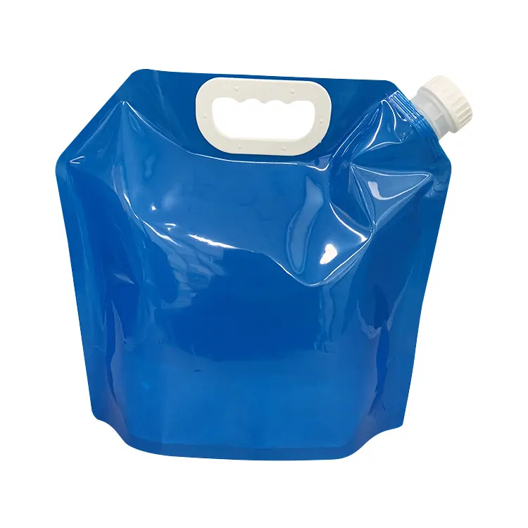 Venda por atacado de alta qualidade 5 litros azul transparente vidro carro jarro de água/garrafa/saco de embalagem
