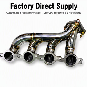 Par de Colectores de Escape Cortos SS304 4-en-1 Soldados con TIG para <span class=keywords><strong>Hummer</strong></span> H2 6.0L V8 2003-2007 con Juntas y Herrajes Incluidos - Product Image 6