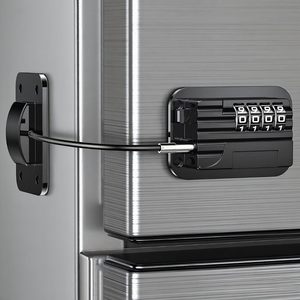 Serrure de sécurité pour réfrigérateur et congélateur avec adhésif puissant, sans clé, pour fenêtre et porte - Product Image 1