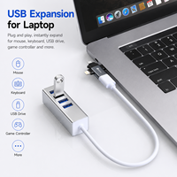 Adaptateur OTG 3-en-1 Biaze USB-C iPhone L Micro USB Multi-Connecteur OTP pour Ordinateur Portable et Tablette, Convertisseur OTG, Prise en Charge Clé USB et Clavier
