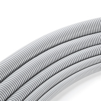Conduit corrugué flexible en PVC pour installation souterraine électrique gris de 3/4 pouce, conforme à la norme UL1653, certifié V0 pour la résistance au feu