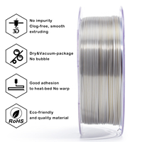 Vente en gros ZIRO Filament Pla soyeux triple couleur 1.75mm Filament d'imprimante 3d Pla couleur or et argent PLA Tiges en plastique d'impression 3d