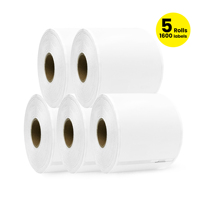 5 etiquetas multifuncionales grandes Dymo 99015 rollo de etiquetas 70mm X 54mm X 320 etiquetas compatibles con impresoras Dymo