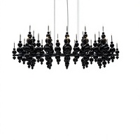 Lustre LED moderne et simple en alliage de fer, style luxe léger, pour salon, salle à manger, chambre à coucher, éclairage MOONTEAR