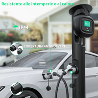 Câble de recharge pour véhicule électrique monophasé personnalisé 16A 32A 11KW Modèle 3 IEC62196-2 Matériau TPU Type 2 vers Type 2