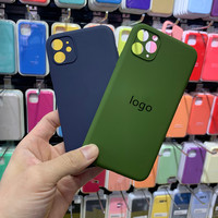 Housse de téléphone en silicone de créateur avec logo personnalisé pour Apple iphone 11 12 13 14 15 Pro Max Mini 7 8 6s Plus X Xs Max pour antichoc