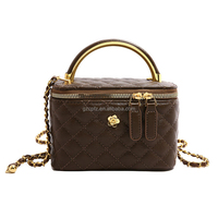Nouveau portefeuille vintage tendance en PU pour filles, couleur unie, de marque, avec chaîne, sac bandoulière, jeune femme, sac à main résistant à l'eau