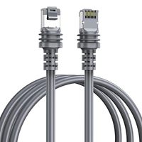 Kabel Ethernet VOITATOP Pengganti Starlink Gen 3 CAT6 FTP 26AWG Shielded RJ45 Abu-abu Tembaga Murni TIA/EIA 568B.2 untuk Luar Ruangan 30m