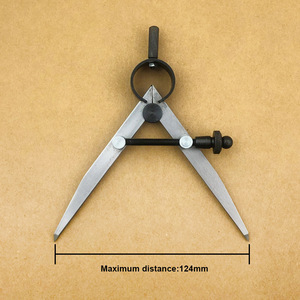 Outils en cuir de qualité bricolage personnalisables OEM & ODM jauge de boussole de traçage étrier à ressort diviseur support de bord jauge d'espacement - Product Image 5