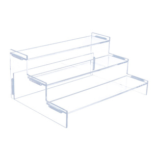 亚克力台阶珠宝展示架鞋袋展示透明化妆架玩具储物架 - Product Image 1