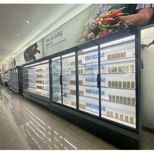 Kenkuhl siêu thị multideck mở máy làm lạnh thương mại thẳng đứng tủ lạnh từ xa không khí kép Rèm hiển thị Máy làm lạnh - Product Image 2