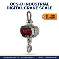 Báscula digital LED superbrillante de 40 mm para grúas, 1-10t, de alta resistencia, colgante, con pantalla extragrande para techos altos