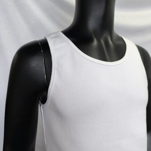 Canottiera Casual alla moda da <span class=keywords><strong>uomo</strong></span> a coste per sport e Fitness con strato di Base bianco per la stampa di <span class=keywords><strong>gilet</strong></span> con schermo americano estivo nuovo Design - Product Image 2