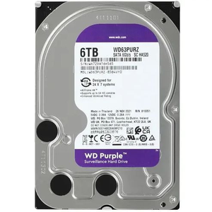 6TB Monitoring Hard <b>Drive</b> 3.5" 6Gb/s 5400RPM 256MB HDD WD62PURZ High Capacity 6TB Monitoring Hard Disk 3.5 Inch 6Gb/s 5400R - Product Image 5