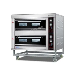 Beste Kwaliteit Commerciële Bakkerij Apparatuur Gas Dek Oven 2 Deck 6 Lade Kleine Bakapparatuur Gas Bakoven Snackmachines