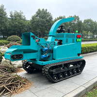 Broyeur de bois à moteur diesel pour unité mobile de broyage de branches et de palettes