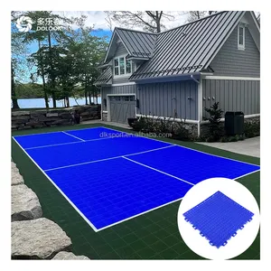 Cancha de tenis de baloncesto de pickleball de PP multifuncional ecológica, suelo de cancha modular de pickleball