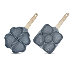 Sartén para huevos de <span class=keywords><strong>aluminio</strong></span> <span class=keywords><strong>fundido</strong></span> a presión, taza de 3 secciones, sartén antiadherente para huevos, 3 en 1, sartén antiadherente dividida, 3 divisores - Product Image 4