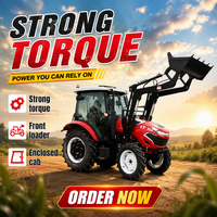 Tracteur agricole OEM en gros, modèle 804, moteur diesel 80 CV, 2RM/4RM, équipement agricole haute productivité