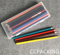 Cheng Chen – boîte à crayons en plastique mat, étui à crayons en plastique dur personnalisé 186x71x22MM rectangulaire 43g/1 pièce ROHS 2-3 échantillons gratuits