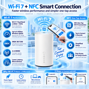 Routeur CPE 5G SDX72 avec WiFi 7 sans fil BE7200, prise en charge des réseaux cellulaires <span class=keywords><strong>4G</strong></span> 5G, NFC, VoLTE, VoIP, <span class=keywords><strong>modem</strong></span> CPE 5G - Product Image 2