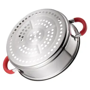 Wholesale High Quality Commercial 4 Pieces Stainless Steel Cooking Steamer Pot Cookware Set