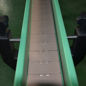 Fabrika özelleştirilmiş 820 plastik zincir düz kemer ısıya dayanıklı bant konveyör şişeleme makinesi - Product Image 4