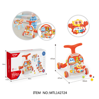 Trotteur multifonctionnel 2 en 1 pour bébé, apprentissage de la marche pour tout-petits, poussette à roulettes, jouet