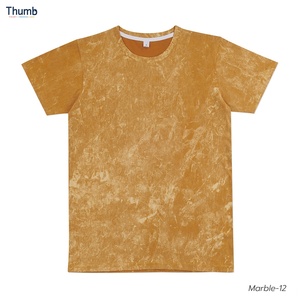 Áo Phông Nhuộm Màu Cà Vạ<span class=keywords><strong>t</strong></span> Cổ Điển Trống Màu Xanh Dương Áo Thi Đấu Thái Lan Tay Ngắn In Lụa 100% Cotton Thông Minh Thường - Product Image 6