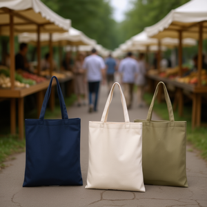 <b>Canvas</b> Tote <b>Bag</b> 34x40cm No Zipper Promotional Use - Product Image 3