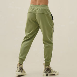 Joggers de entrenamiento de talla grande para hombre, pantalones de entrenamiento de tela compuesta impermeables, algodón tejido para gimnasio, correr y ropa informal - Product Image 2